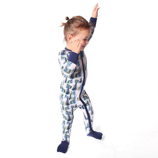 Winter Trees | Convertible Bamboo Zipper Baby Pajamas