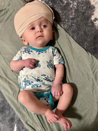 Sea of Turtles | Baby & Toddler Bamboo Bodysuit Dress