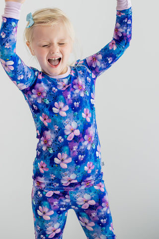 Dreamy Blooms | Two-Piece Bamboo Long Sleeve Toddler & Kids Pajamas