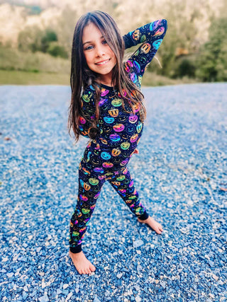 Halloween Pumpkins | Two-Piece Bamboo Long Sleeve Toddler & Kids Pajamas