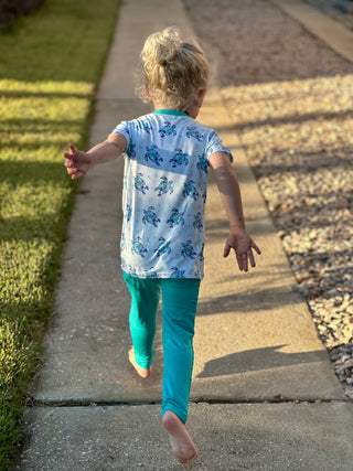 Turquoise | Bamboo Baby, Toddler & Kids Pants