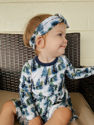 Winter Trees | Bamboo Headband Bow