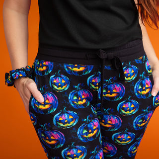Halloween | Jack-O’-Lanterns | Bamboo Scrunchie