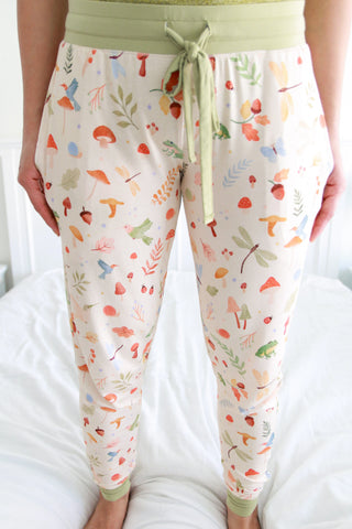 Whimsical Woodland | Women's Bamboo Jogger Pajama Pants