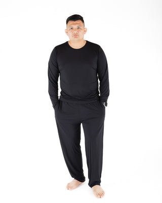Black | Men's Bamboo Relaxed Lounge Pajama Pants