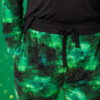 Green Galaxy Elixir | Men's Bamboo Relaxed Lounge Pajama Pants