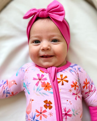 Rose Pink | Bamboo Headband Bow