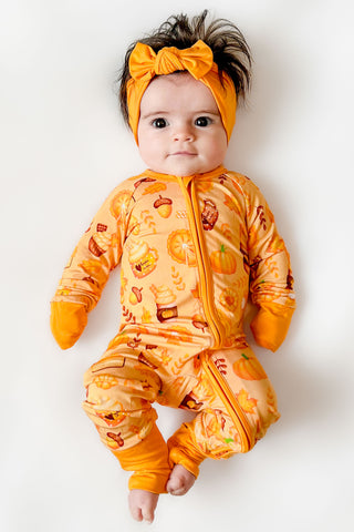Pumpkin | Bamboo Headband Bow