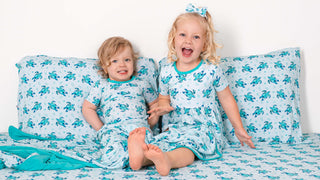 Sea Turtles | Double Layer Bamboo Toddler Blanket