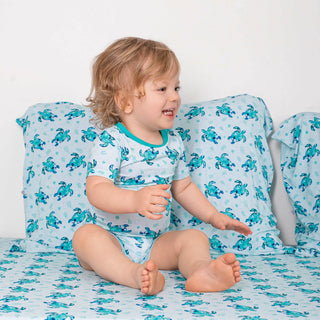 Sea Turtles | Two-Piece Bamboo Short Sleeve Toddler & Kids Set