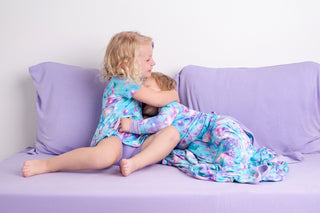 Magical Mermaid Shells | Bamboo Toddler & Girls Peplum Top & Shorts Set