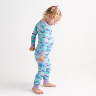 Mermaid Glitter | Two-Piece Bamboo Long Sleeve Toddler & Kids Pajamas
