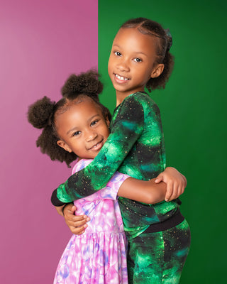 Bubbles | Toddler & Girls Bamboo Ruffle Twirl Dress & Shorts