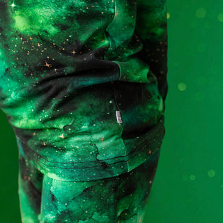 Green Galaxy Elixir | Two-Piece Bamboo Long Sleeve Toddler & Kids Pajamas