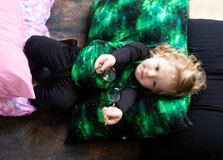 Green Galaxy Elixir | Bamboo Toddler & Kids Raglan Tee