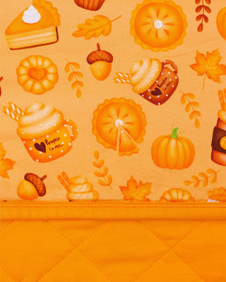 Pumpkin Lover | Mini Quilted Bamboo Baby Blanket