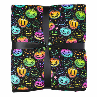 Halloween Pumpkins | Quilted Bamboo Toddler Blanket