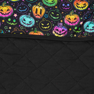 Halloween Pumpkins | Quilted Bamboo Toddler Blanket
