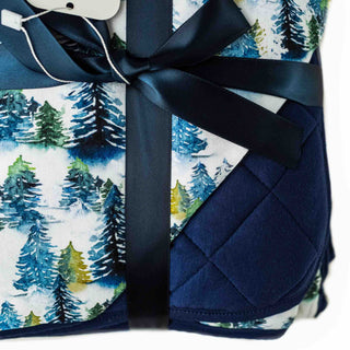 Winter Trees | Quilted Bamboo Toddler Blanket