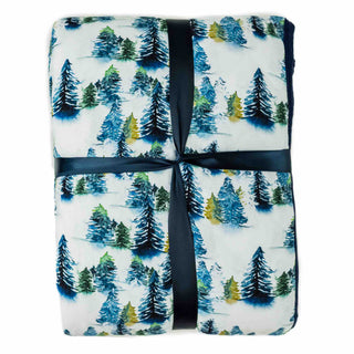 Winter Trees | Quilted Bamboo Toddler Blanket