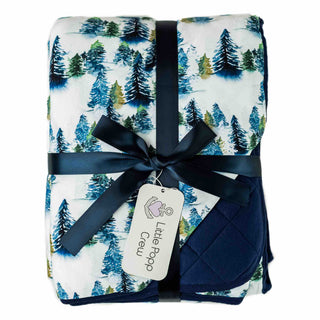 Winter Trees | Quilted Bamboo Toddler Blanket