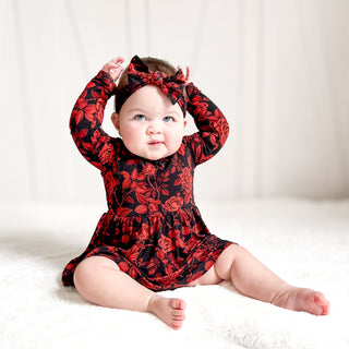 Midnight Roses | Bamboo Headband Bow