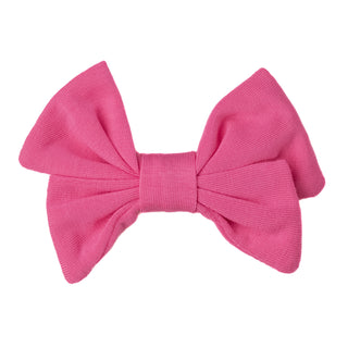 Rose Pink | Toddler Bamboo Clip on Bow