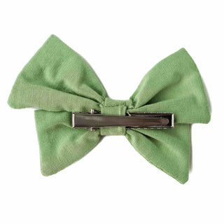Sage Green | Toddler Bamboo Clip on Bow