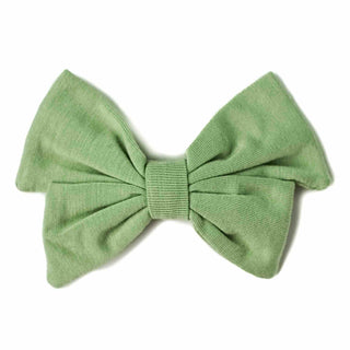 Sage Green | Toddler Bamboo Clip on Bow