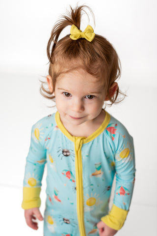 Sun | Baby Bamboo Clip on Bow Set