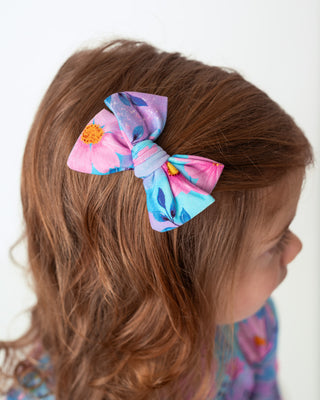 Dreamy Cosmos | Toddler Bamboo Clip on Bow