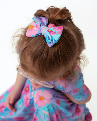 Dreamy Cosmos | Toddler Bamboo Clip on Bow