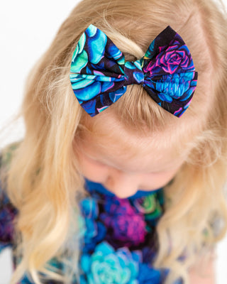 Electric Succulents | Small Clip Bow