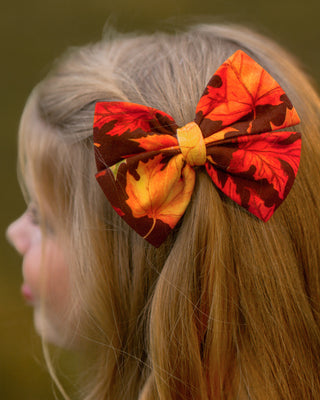 *COMING SOON* Autumn Leaves | Bamboo Big Clip on Bow