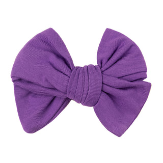 Violet | Toddler Bamboo Clip on Bow *New Style*