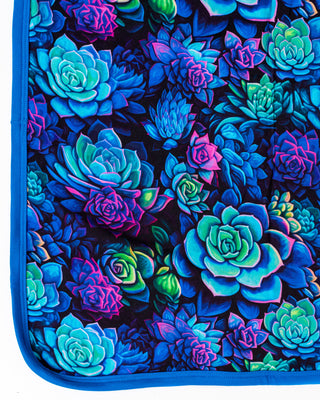 Electric Succulents | Bamboo Double Layer Toddler Blanket
