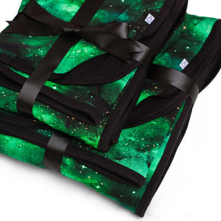 Green Galaxy Elixir | Double Layer Bamboo Adult Blanket