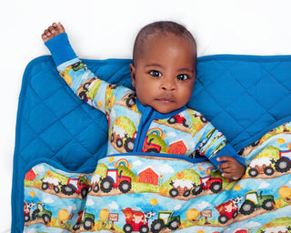 Farm Friends | Convertible Bamboo Zipper Baby Pajamas