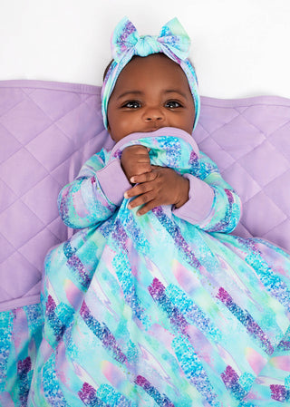 Mermaid Glitter | Quilted Bamboo Adult Blanket