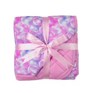 Bubbles | Mini Quilted Bamboo Baby Blanket