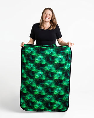 Green Galaxy Elixir | Mini Quilted Bamboo Baby Blanket