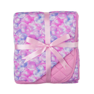 Bubbles | Quilted Bamboo Toddler Blanket
