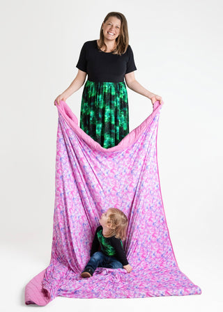 Green Galaxy Elixir | Bamboo Toddler & Kids Raglan Tee