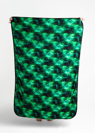 Green Galaxy Elixir | Quilted Bamboo Toddler Blanket