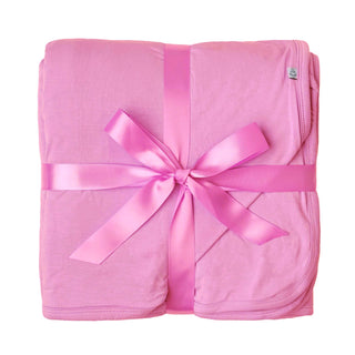 Bubble Gum Pink | Double Layer Bamboo Adult Blanket