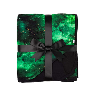Green Galaxy Elixir | Double Layer Bamboo Toddler Blanket