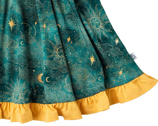 Dreamy Skies | Toddler & Girls Bamboo Ruffle Twirl Dress