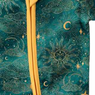 Dreamy Skies | Convertible Bamboo Zipper Baby Pajamas