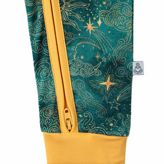 Dreamy Skies | Convertible Bamboo Zipper Baby Pajamas