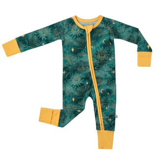 Dreamy Skies | Convertible Bamboo Zipper Baby Pajamas